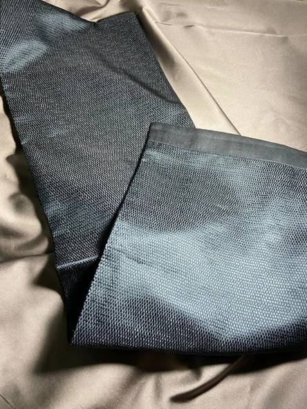 Unisex Çizgi Desenli Saten İnce Kaşmir Dokulu Sıcak Tutan Yumuşak Kışlık Atkı - 8