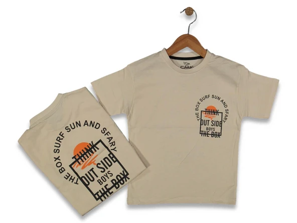 Erkek Çocuk The Box Surf Baskılı Tişört BGL-ST04459 - 4