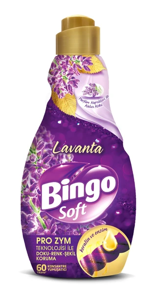 Bingo Soft Çamaşır Yumuşatıcı Konsantre 1440ML Lavanta