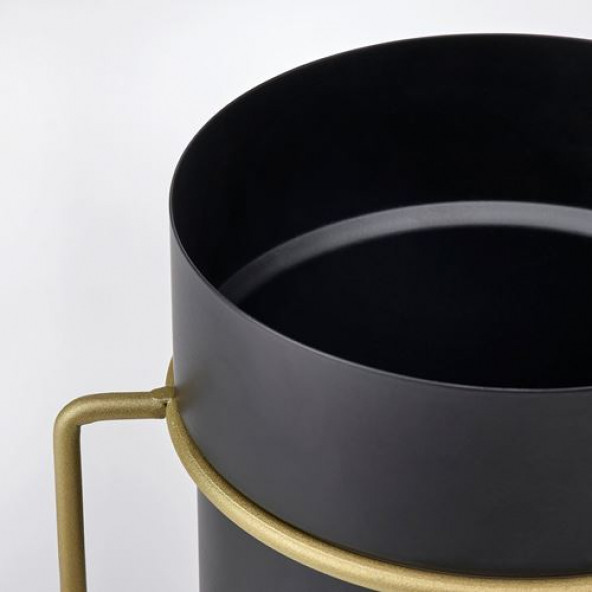 IKEA GOJIBAR 30 CM AYAKLI DEKORATİF SAKSI ÇELİK - 3