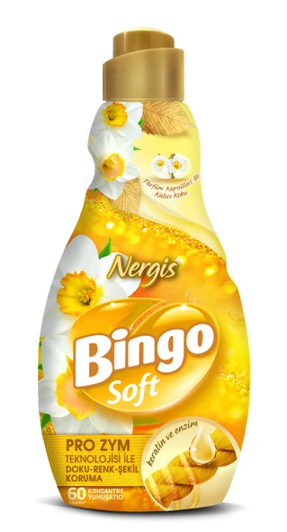 Bingo Soft Çamaşır Yumuşatıcı Konsantre 1440ML Nergis (2 Li Set) - 2