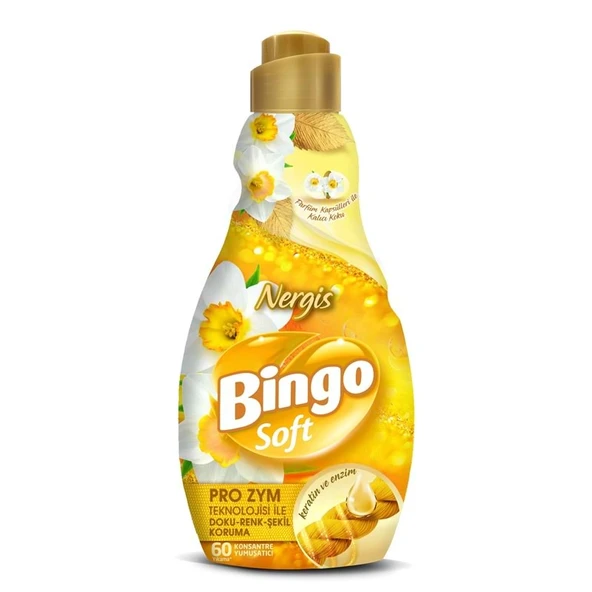 Bingo Soft Çamaşır Yumuşatıcı Konsantre 1440ML Nergis