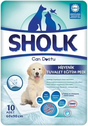 Sholk Evcil Hayvan Tuvalet Çiş Eğitim Pedi 60*90CM 50 Adet (5PK*10) - 2