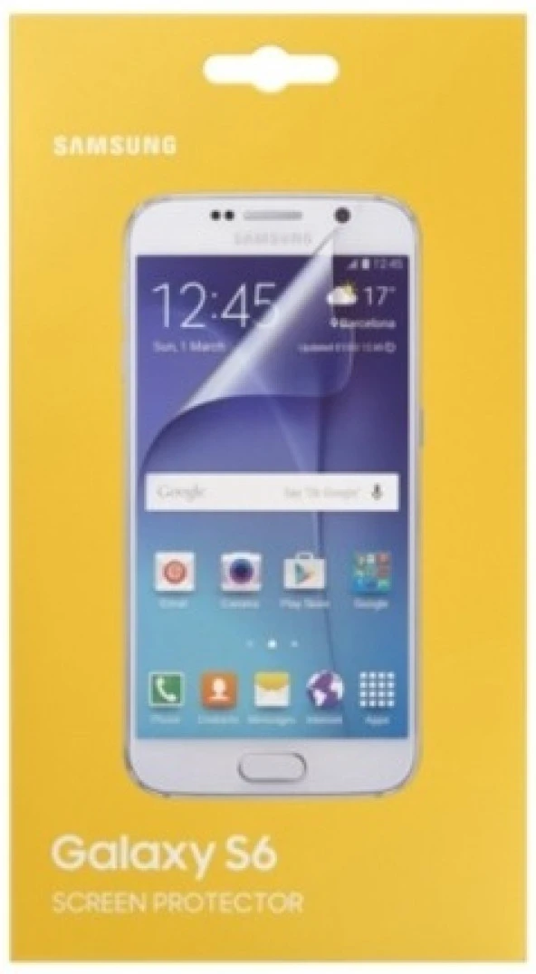 Samsung Galaxy S6 Ekran Koruyucu Jelatin, Şeffaf ET-FG920CTEGWW