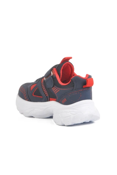 Aspor Lacivert Cırtlı Fileli Unisex Çocuk Spor Ayakkabı - 4