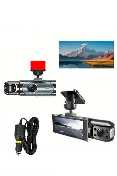1080P Full HD 1296P Super HD Araç Kamerası Black Box Araç İçi Kamera Video ve Fotoğraf Kaydedici - 2