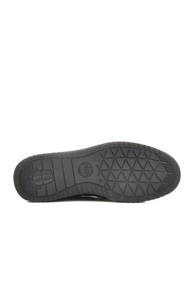 Aspor Siyah Hakiki Deri Erkek Casual Ayakkabı - Resim 5