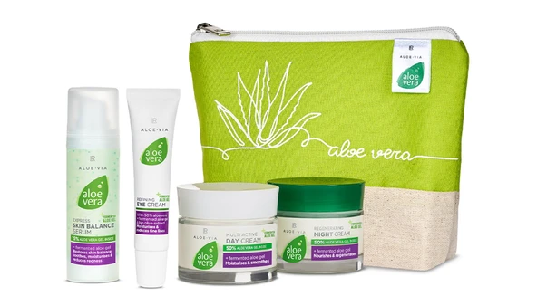 ALOEVERA GECE&GÜNDÜZ&GÖZ KREMİ VE CİLT SERUM SETİ
