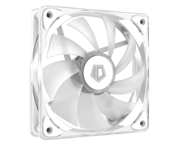 ID-COOLING CRYSTAL 120 White 4Pin Beyaz Özel Parlak Kristal Yansımalı Kasa Fanı - Resim 3
