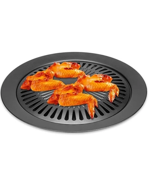 Zhltools Izgara Stovetop Grill Ocak Üstü Yanmaz Yapışmaz Dumansız Grill - 2