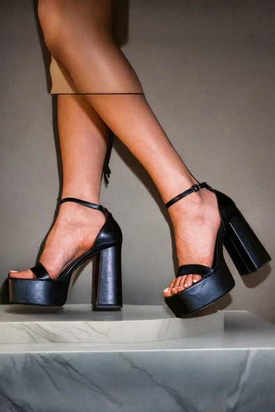 Kadın Moda Tasarım Platform Yüksek Topuklu Ayakkabı Şık ve Zarif Abiye Ayakkabı - 2
