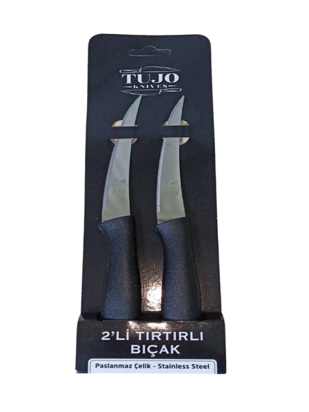 Tujo Knives 2'li Tırtırlı Bıçak Seti