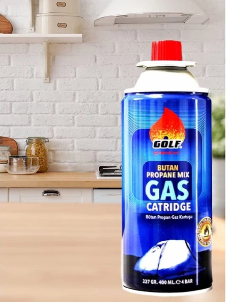 Golf Butane Propan Kamp Gaz Kartuşu 227g / 400ml - 4
