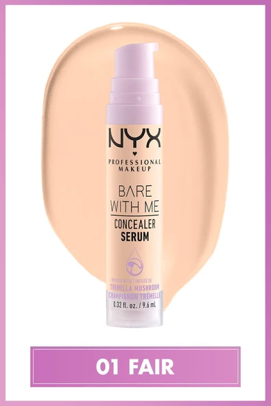 NYX PROFESSİONAL MAKEUP Bare With Me Kapatıcı Serum 01 Fair Concealer - 2