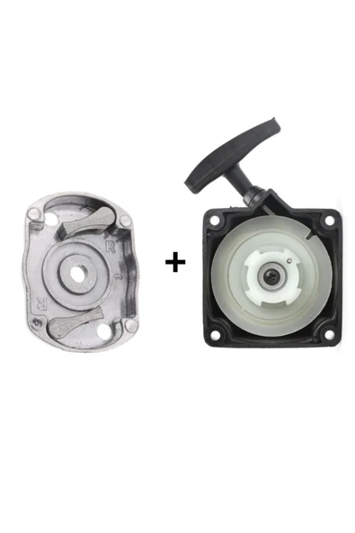 ABLACKS Çin Motorlu Tırpan Çalıştırma Starter İp Çekme + Marş Kovanı 44 (Takım)
