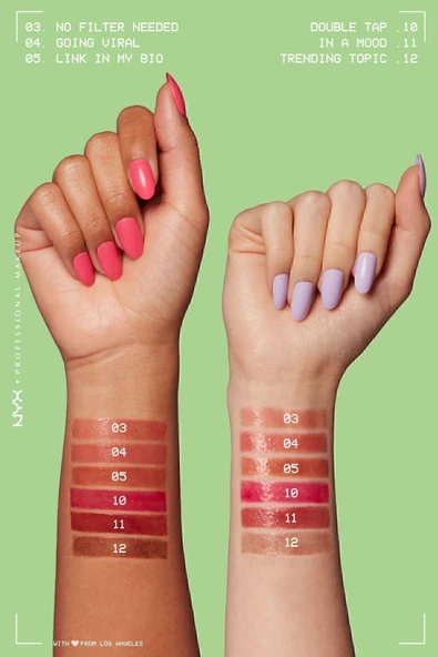 NYX PROFESSİONAL MAKEUP Fat Oil Slick Click Parlatıcı Nemlendirici Nude Tonlu Dudak Balmı - 04 Going Viral - 7