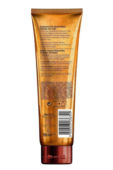 ELSEVE Mucizevi Yağ Saç Güzelleştirici Krem 150 ml ( Jojoba Yağı) - 3