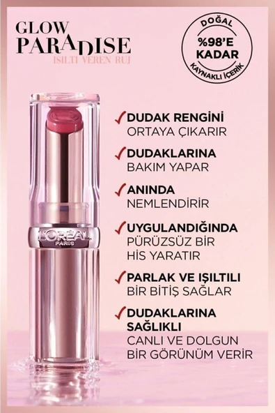 L'OREAL PARİS Glow Paradise Balm-in-lipstick - Işıltı Veren Bordo Tonlu Ruj 353 Mulberry Ecstatic - 4