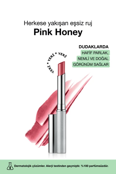 CLİNİQUE Almost Lipstick Ruj - Pink Honey 1.9g | Hafif Parlak, Nemli Ve Doğal Görünüm