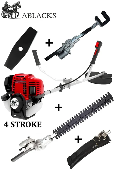 ABLACKS 4 Zamanlı Profesyonel Yan Tırpan + Çit Kesme + Ağaç Silkeleme Aparatı ürün görseli