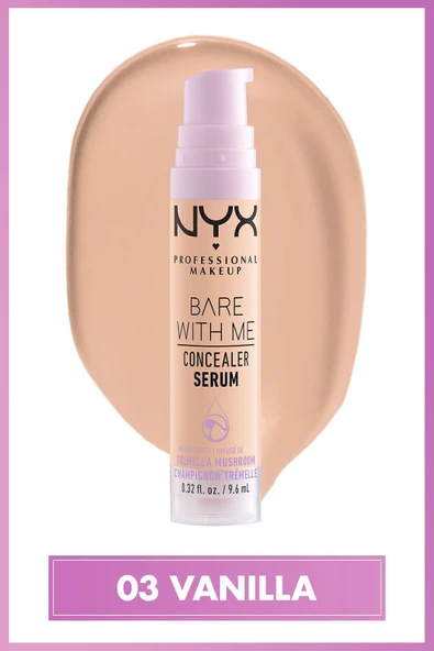 NYX PROFESSİONAL MAKEUP Bare With Me Kapatıcı Serum 03 Vanilla Concealer - 2