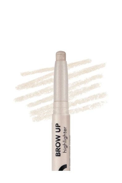 FLORMAR Asansörlü Aydınlatıcı Kaş Kalemi Gümüş -brow Up Highlighter Pencil-001 Diamond-8682536072434 - 2
