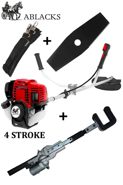 ABLACKS 4 Zamanlı Profesyonel Yan Tırpan + Ağaç Silkeleme Aparatı ürün görseli