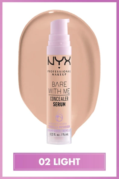 NYX PROFESSİONAL MAKEUP Bare With Me Kapatıcı Serum 02 Light Concealer - 2
