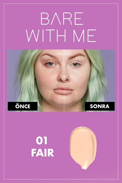 NYX PROFESSİONAL MAKEUP Bare With Me Kapatıcı Serum 01 Fair Concealer - 5