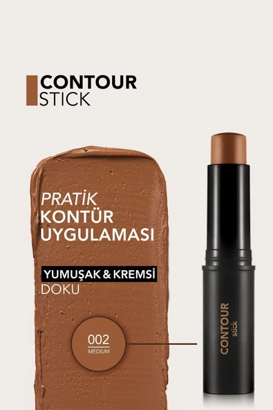 FLORMAR Yumuşak Dokulu Stik Kontür (ORTA TON) - Stick Contour - 002 Medıum - 8690604554867 - 5