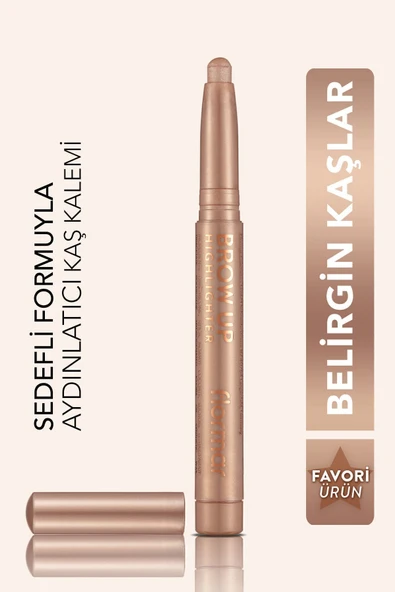 FLORMAR Asansörlü Aydınlatıcı Kaş Kalemi Uçuk Kahve -brow Up Highlighter Pencil-000 Champagne-8690604622269