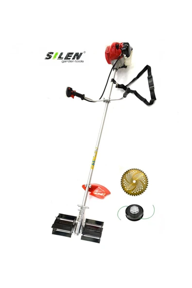 SilenGardenTools Silen Yan Tırpan + Paletli Çapa Makinesi 3.2kw 4.6hp