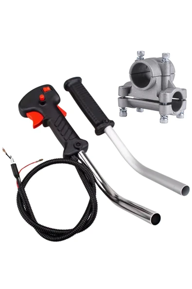 ABLACKS Yan Tırpan Kol + Tetik Komple (Tüm Modellere Uyumlu) + Kelepçe Bağlantısı 26 MM ürün görseli