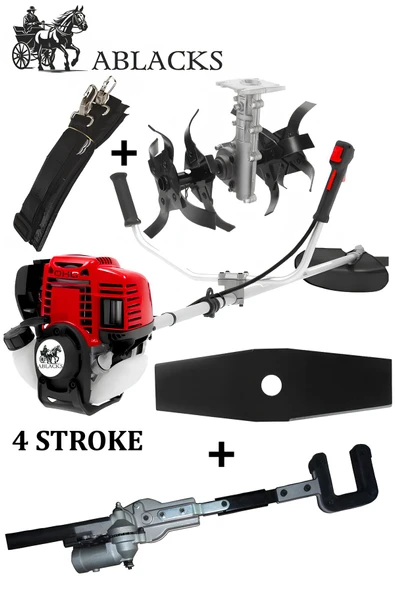 ABLACKS 4 Zamanlı Profesyonel Yan Tırpan + Ağaç Silkeleme + Akrep Çapa Aparatı ürün görseli