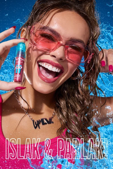 NYX PROFESSİONAL MAKEUP LIP I.V. Vitamin İçeren Parlatıcı + Tint - 08 Drippin' In Rose - 8