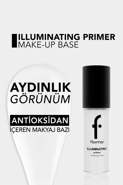 FLORMAR Antioksidan İçeren Aydınlatıcı Makyaj Bazı - Illuminating Primer Make-Up Base - 001 - 8690604164660 - 4