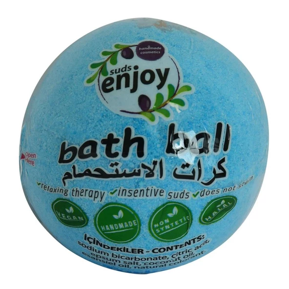 Suds Enjoy El Yapımı Himalaya Tuzlu Banyo Bombası Topu Mavi 100GR - 2