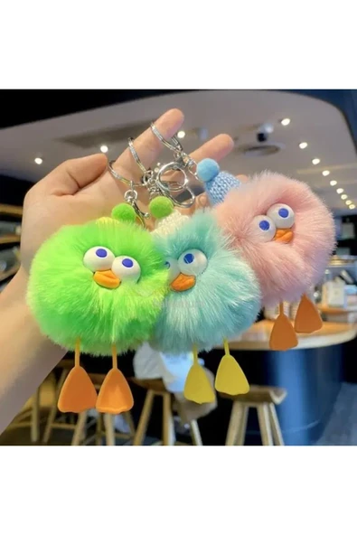 Yumuşak Peluş Bebek Anahtarlık ve Çanta Aksesuarı - 2
