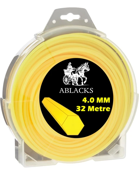 ABLACKS 4.0 MM 32 Metre Altıgen Tırpan Misinası