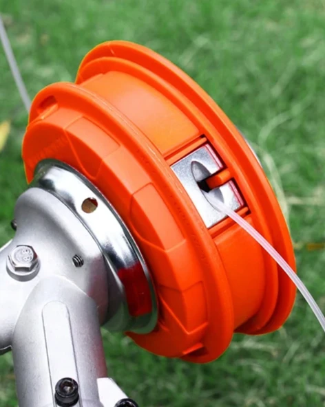 ABLACKS Tüm Tırpanlara Uyumlu Otomatik Misine Başlık Turuncu - Resim 2