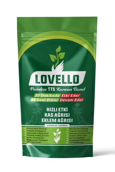 LOVELLO Kinesio Korea Ginseng Ağrı Bandı Kas ve Eklem Isıtıcı Rahatlatıcı Bant 25 Adet - 4