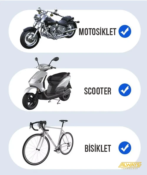 Araç Telefon Tutacağı Motosiklet Scooter Bisiklet Telefon Tutacağı - 3
