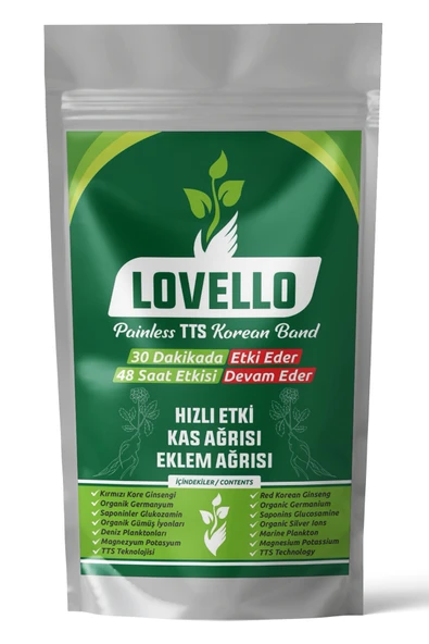LOVELLO Kinesio Korea Ginseng Ağrı Bandı Kas ve Eklem Isıtıcı Rahatlatıcı Bant 25 Adet - 5