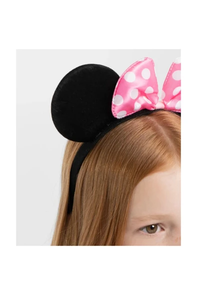 Pembe Fiyonklu Minnie Mouse Tacı - 2