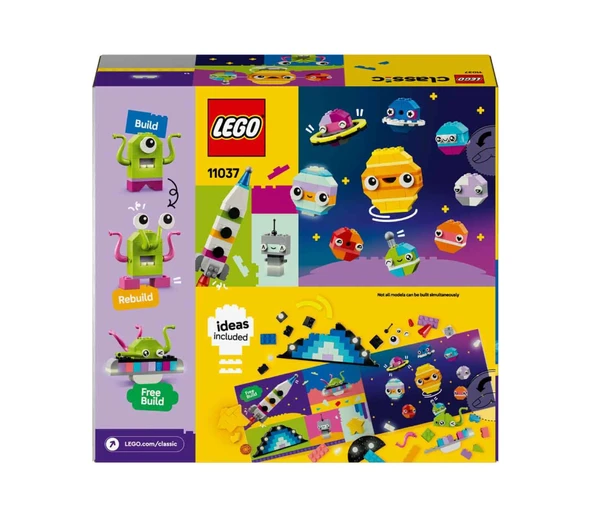 LEGO Classic Yaratıcı Uzay Gezegenleri Güneş Sistemi İçeren Yaratıcı Oyuncak Yapım Seti (450 Parça) - 4