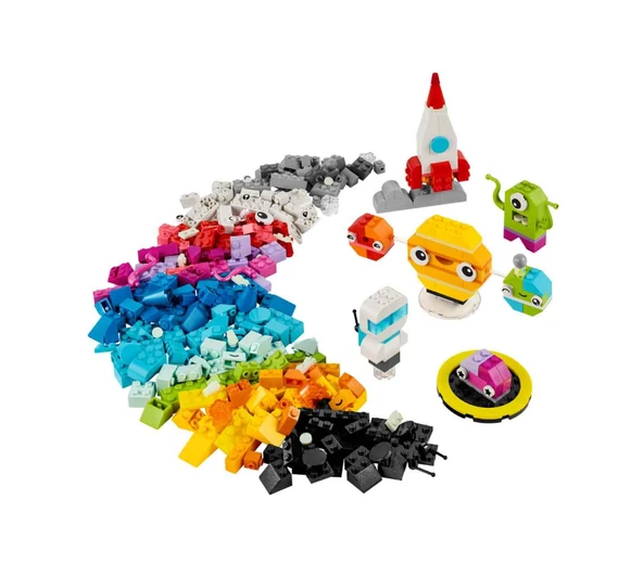 LEGO Classic Yaratıcı Uzay Gezegenleri Güneş Sistemi İçeren Yaratıcı Oyuncak Yapım Seti (450 Parça) - 2