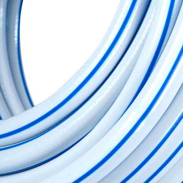 25 Metre Bahçe Hortumu 3 Katlı Sağlam Çeşme Su Sulama Hortum Araç Araba Yıkama 12.5 mm 1/2" - 4