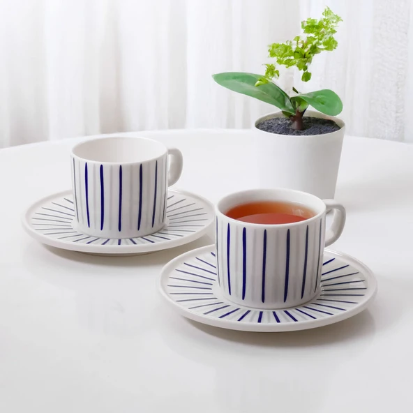 GÜRAL PORSELEN Mental 4 Parça 2 Kişilik Çay Takımı 6733 ürün görseli 1