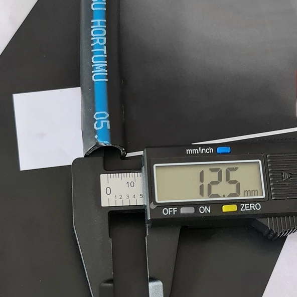 Kauçuklu Termo Bahçe Hortumu 25 Metre Dayanıklı 3 Katlı Sağlam Su Sulama Yıkama Hortum 12.5 mm 1/2" - 3