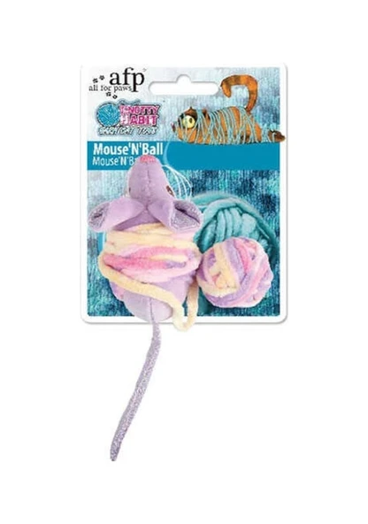 AFP Knotty Habit - İpli Peluş Fare 18x9x5 cm